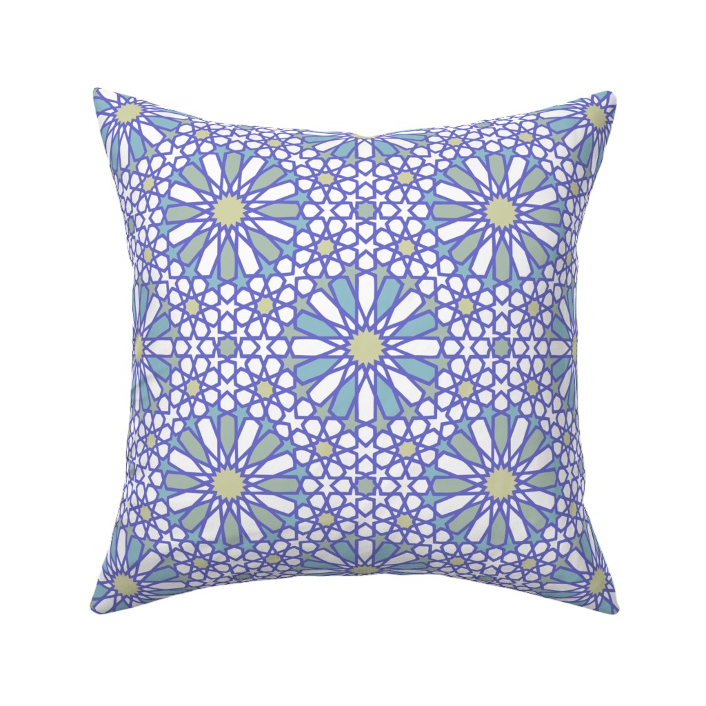 Cushion fabric — Purple Blues colourway