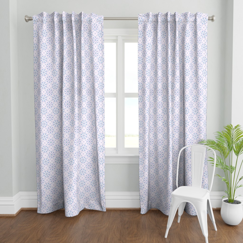 Curtain fabric — Teal Limes colourway