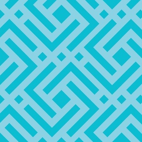 Labyrinth — Teal on Teal