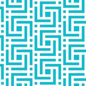 Labyrinth — Teal on White