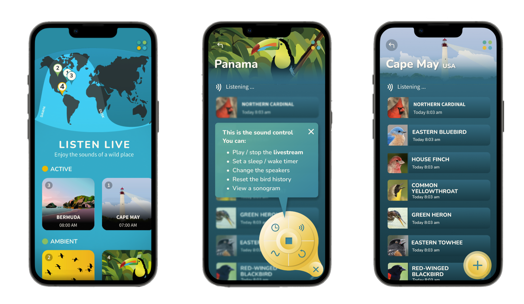 Scott Whittle's Terra app — 3 screens